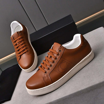 Damen Sneaker Leder Schwarz Atmungsaktiv Rutschfest
