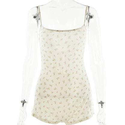 Damen Bodysuit Spitze BlütenmusterSexy