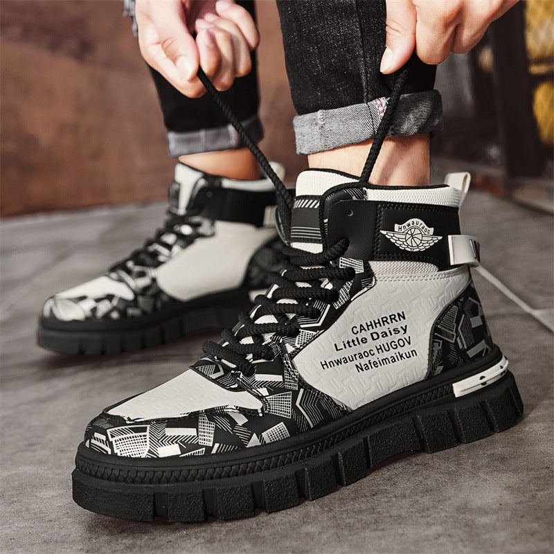 Damen Sneaker Geometrisches Muster Strapazierfähig - BerlinGlamour