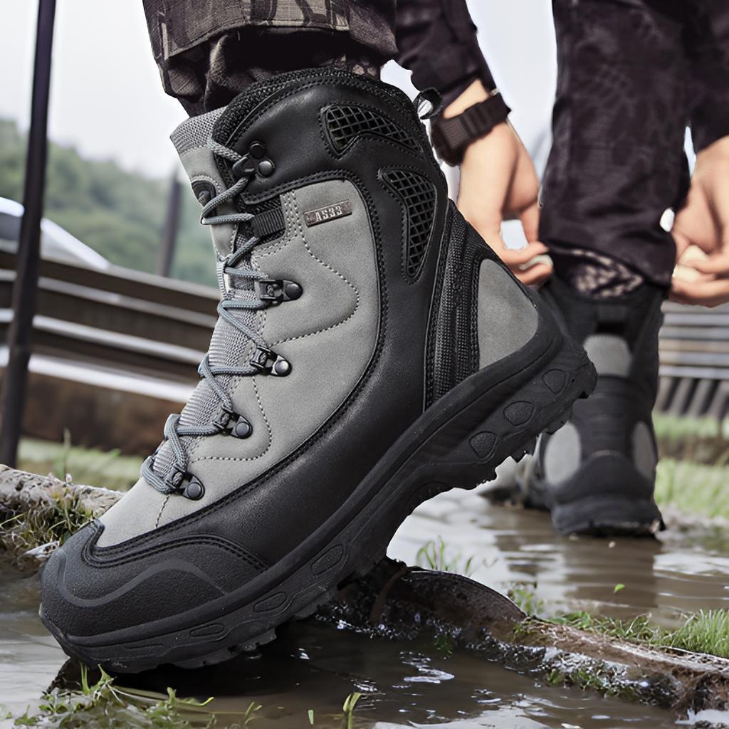 Wasserdichte Herren Trekkingstiefel Knöchelschutz Rutschfest