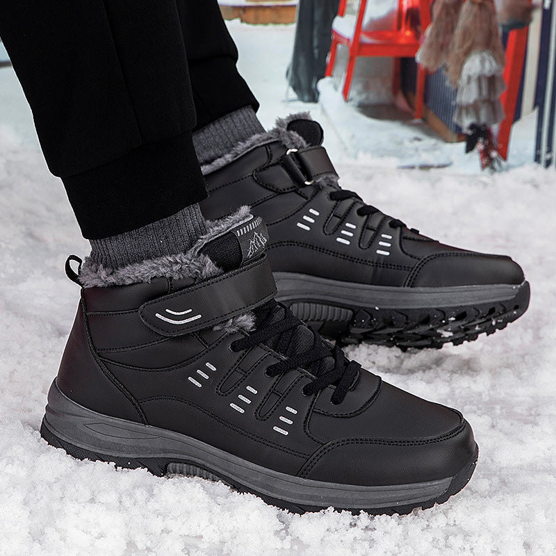 Wanderboots Damen Winterfest Isoliert Klettverschluss