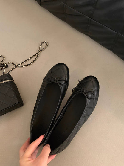 Damen Ballerinas Elegante Schuhe Klassisch Mit Zierborte