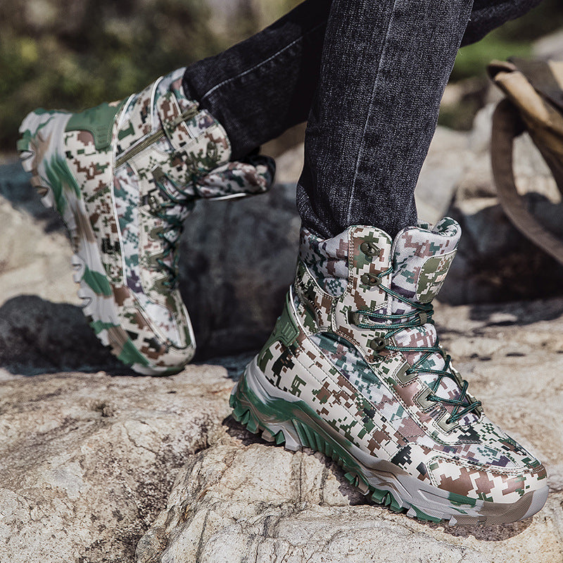 Herren Wanderstiefel Outdoor Knöchelschutz Rutschfest