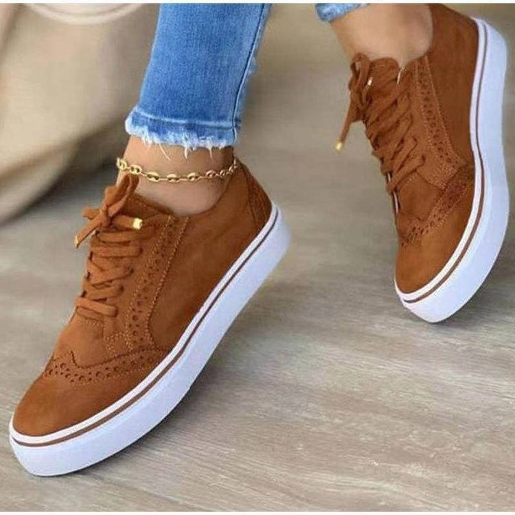 Damen Sneaker Bequem Broguedesign Modern