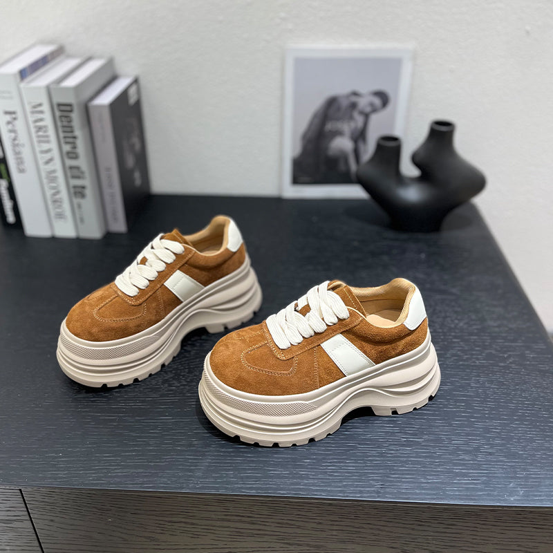 Damen Plattform Sneaker Hoch Komfortabel Modisch