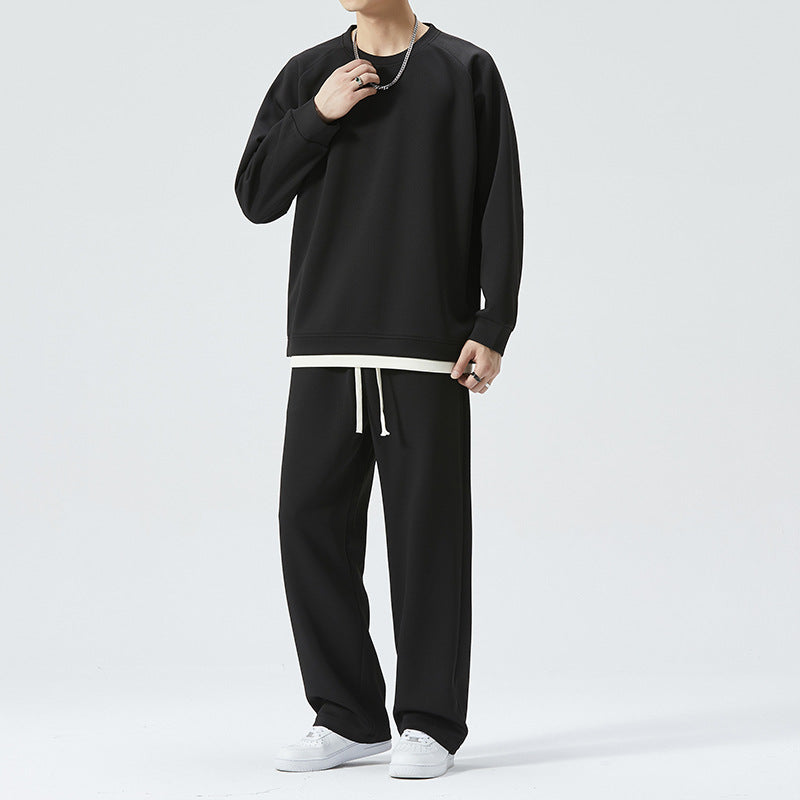 Herren Sweatshirt Hose Set Oversized Sportlich