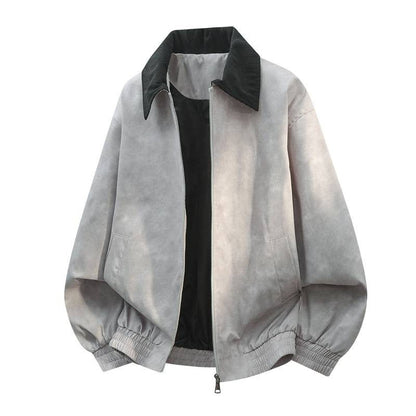 Herren Übergangsjacke Modern Schnitt Funktions Taschen