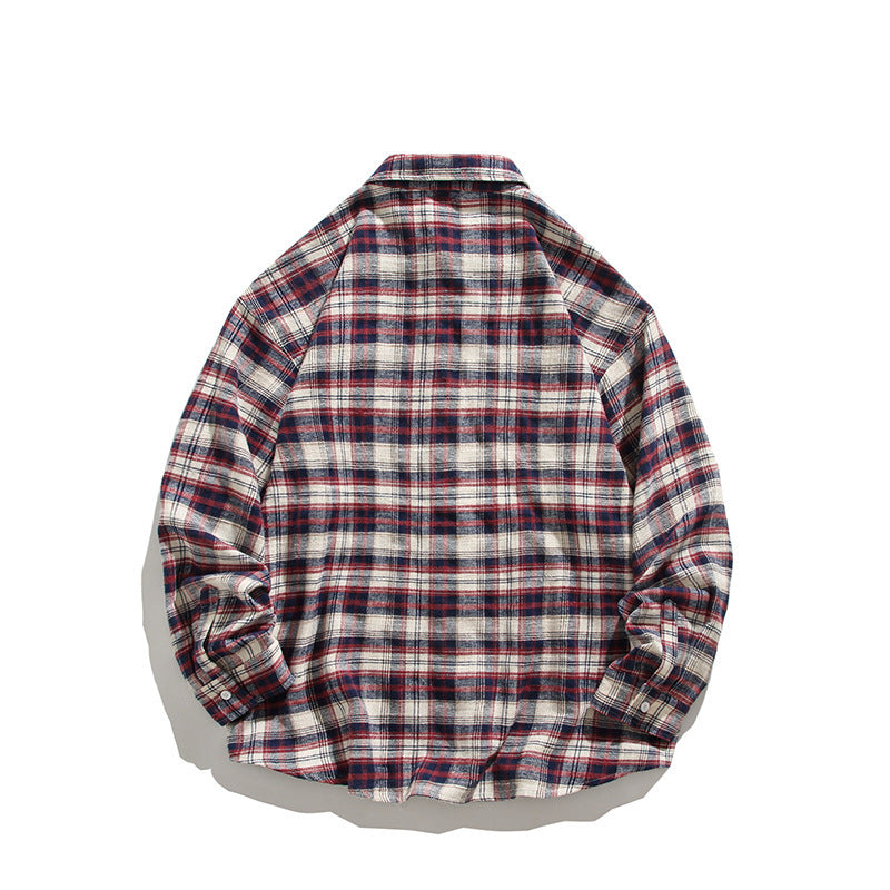 Herren komfortables Flanellhemd mit modernem Karomuster und Brusttasche BerlinGlamour.
