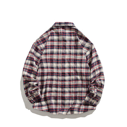 Herren komfortables Flanellhemd mit modernem Karomuster und Brusttasche BerlinGlamour.