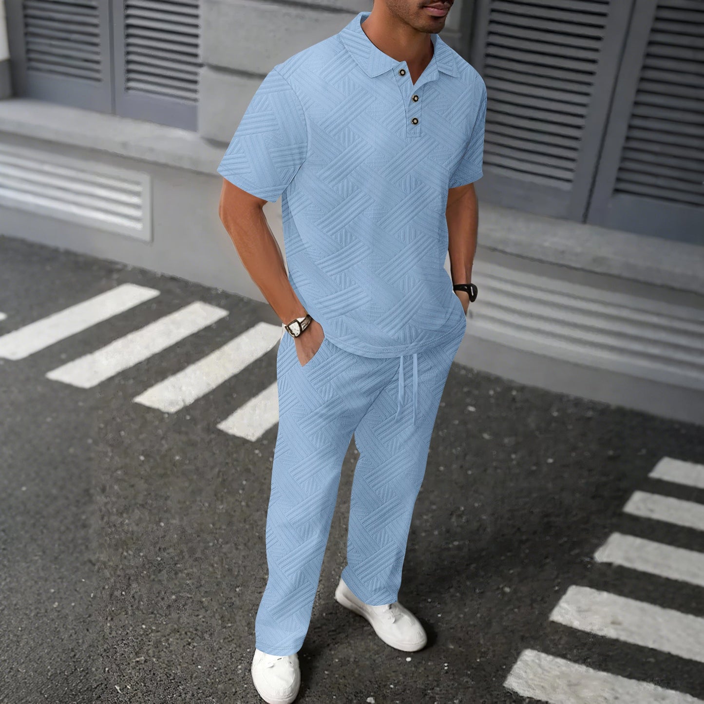 Herren Anzug Freizeit Modern Lässig