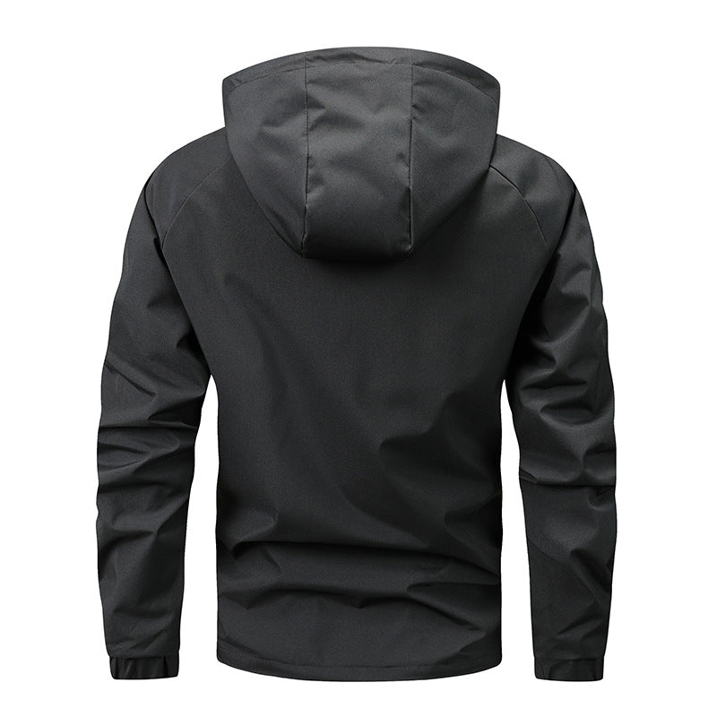 Herren Windbreaker Jacke Wasserdicht Sportlich