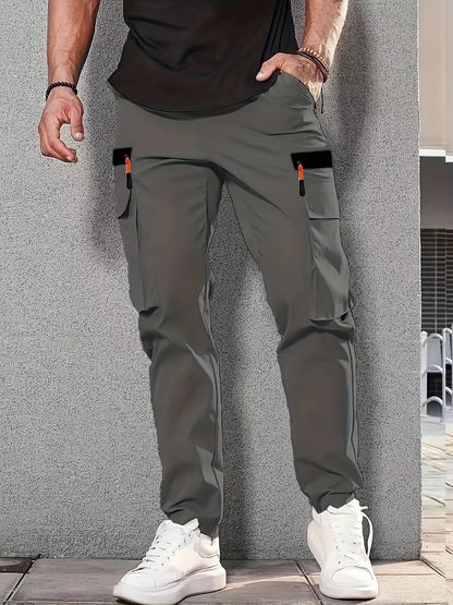 Herren Cargo-Hose Modern Bequem Reißverschluss