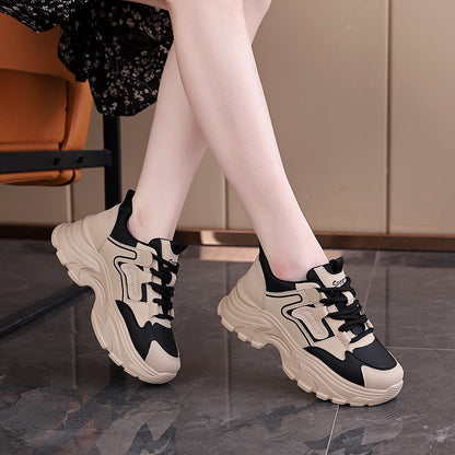 Damen Sneaker Chunky Bequem Luftdurchlässig