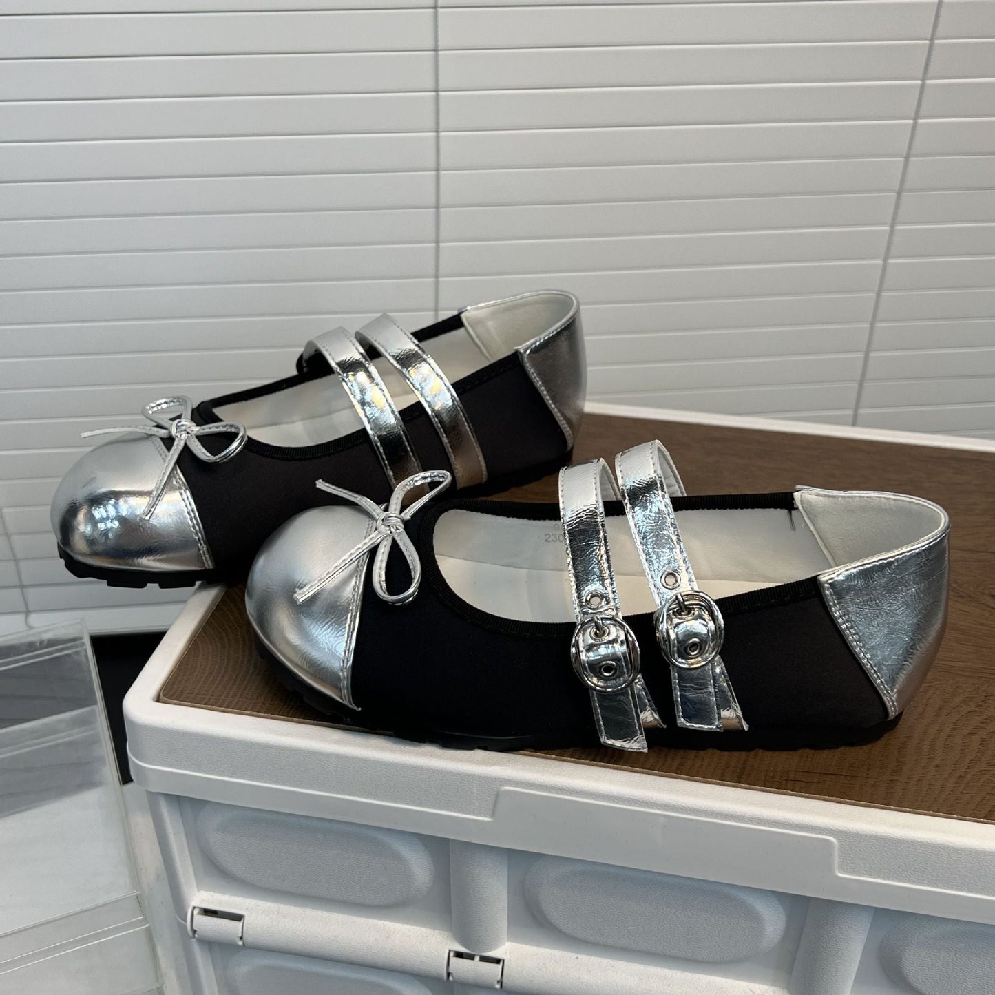 Damen Ballerinas Bequem Riemen Schuhe Komfort Schnürsenkel - BerlinGlamour
