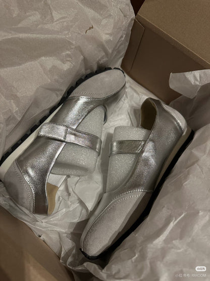 Damen Ballerinas Elegante Schuhe Mit Riemenverschluss