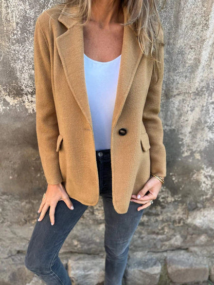 Damen Blazer Gestreift Elegant Berlin Style