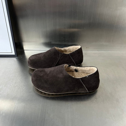 Weiche Hausschuhe Damen Wildleder Kuschelig Warm