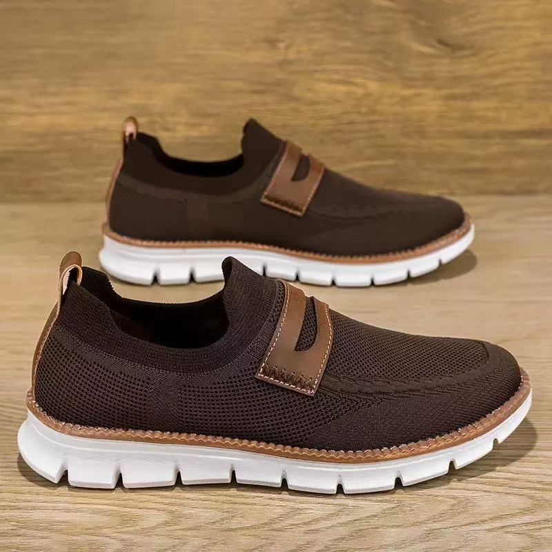 Damen Slip-On Schuhe Bequem Elastisch Rutschfest