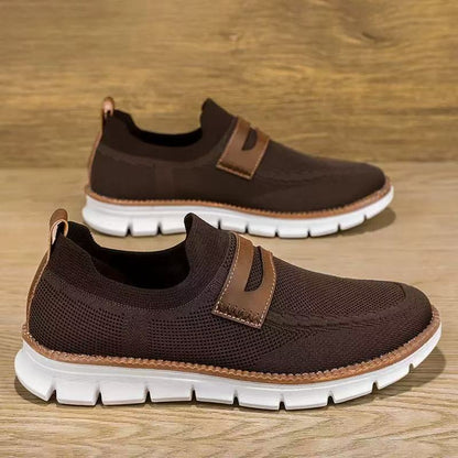 Damen Slip-On Schuhe Bequem Elastisch Rutschfest
