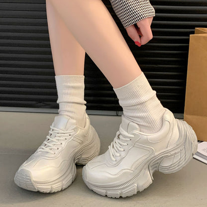 Damen Sneaker Sportlich Chunky Weite Sohle