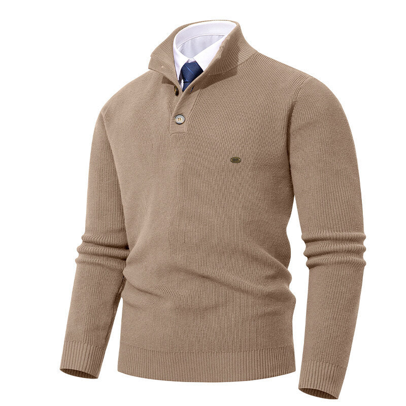 Herren Strickpullover mit Knopfdetails und modernem Stehkragen BerlinGlamour ist ein Titel, der sich auf elegante und stilvolle Lampe konzentriert. 

Oder vielleicht: Moderne