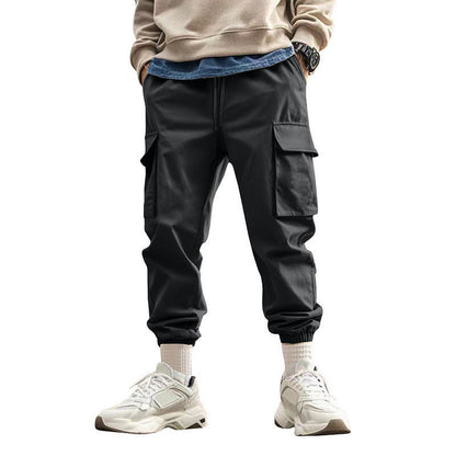Herren Cargo Hose Elastischer Bund Freizeit Bequem