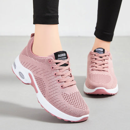 Damen Sneaker Atmungsaktiv Elastisch Komfortschuhe Sport