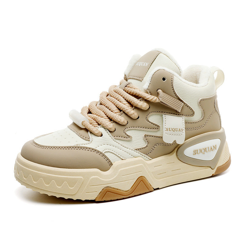 Damen Sneaker High-Top Bequem Laufschuhe Sportlich