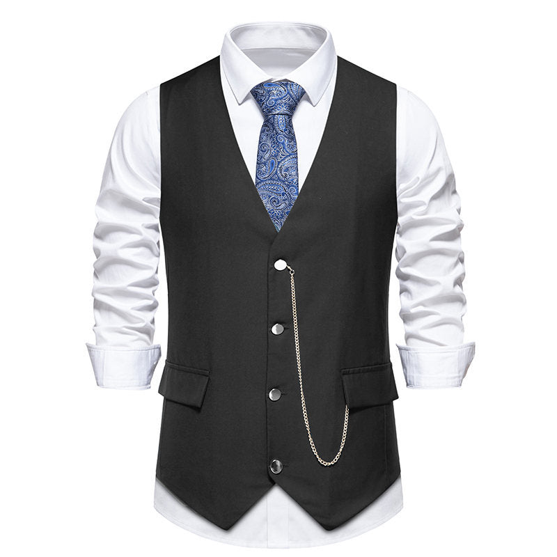 Herren Weste Elegant Modern mit feinen Details - BerlinGlamour