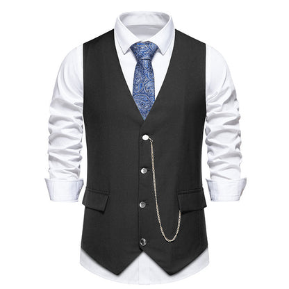 Herren Weste Elegant Modern mit feinen Details - BerlinGlamour