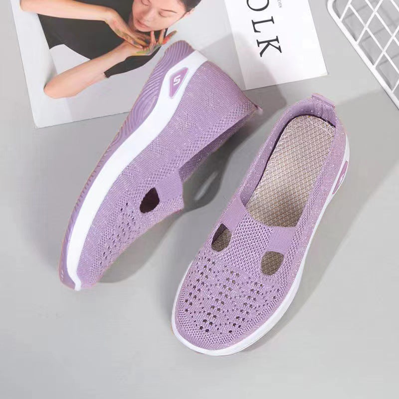 Damen Sneaker Leicht und Bequem Slip-On Sportlich