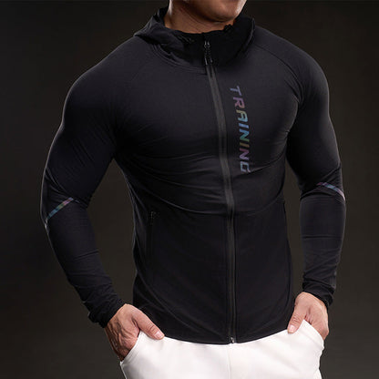 Herren Trainingsjacke Leicht Atmungsaktiv Mit Taschen