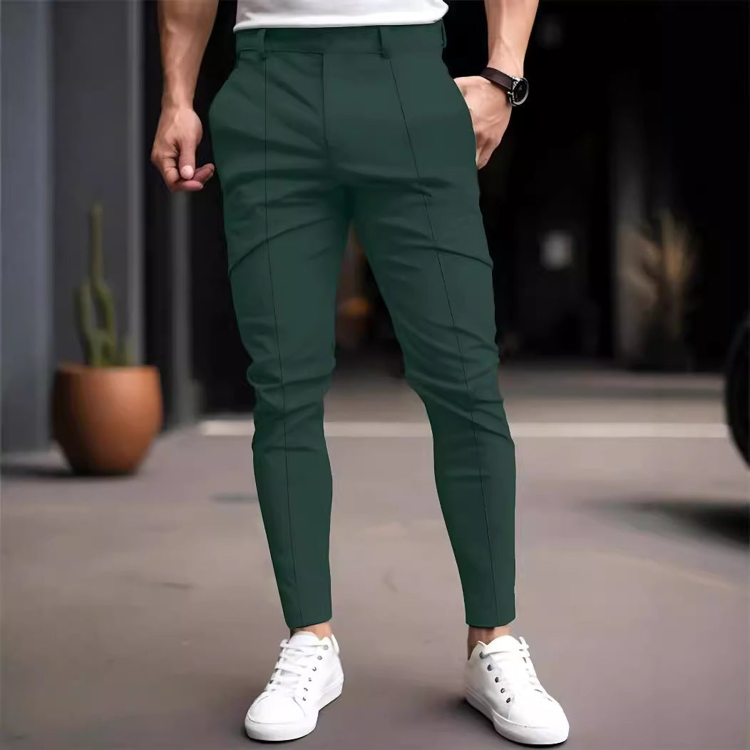 Herren Slim Fit Chino Hose Elastisch Vieltaschig Modern - BerlinGlamour