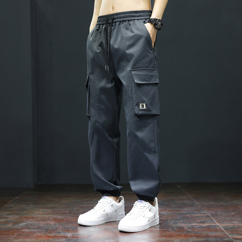 Herren Cargo-Hose mit Taschen Verstellbar Bequem