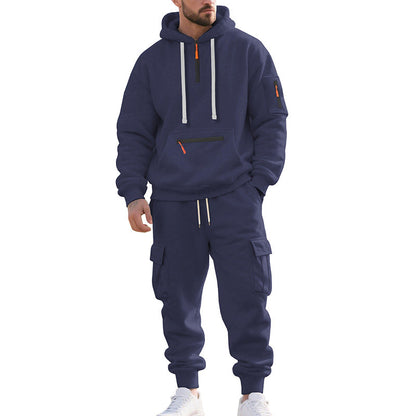 Herren Trainingsanzug Kapuzenjacke Funktionell Mit Taschen