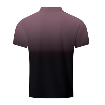 Herren Poloshirt Farbverlauf Modern Sportlich