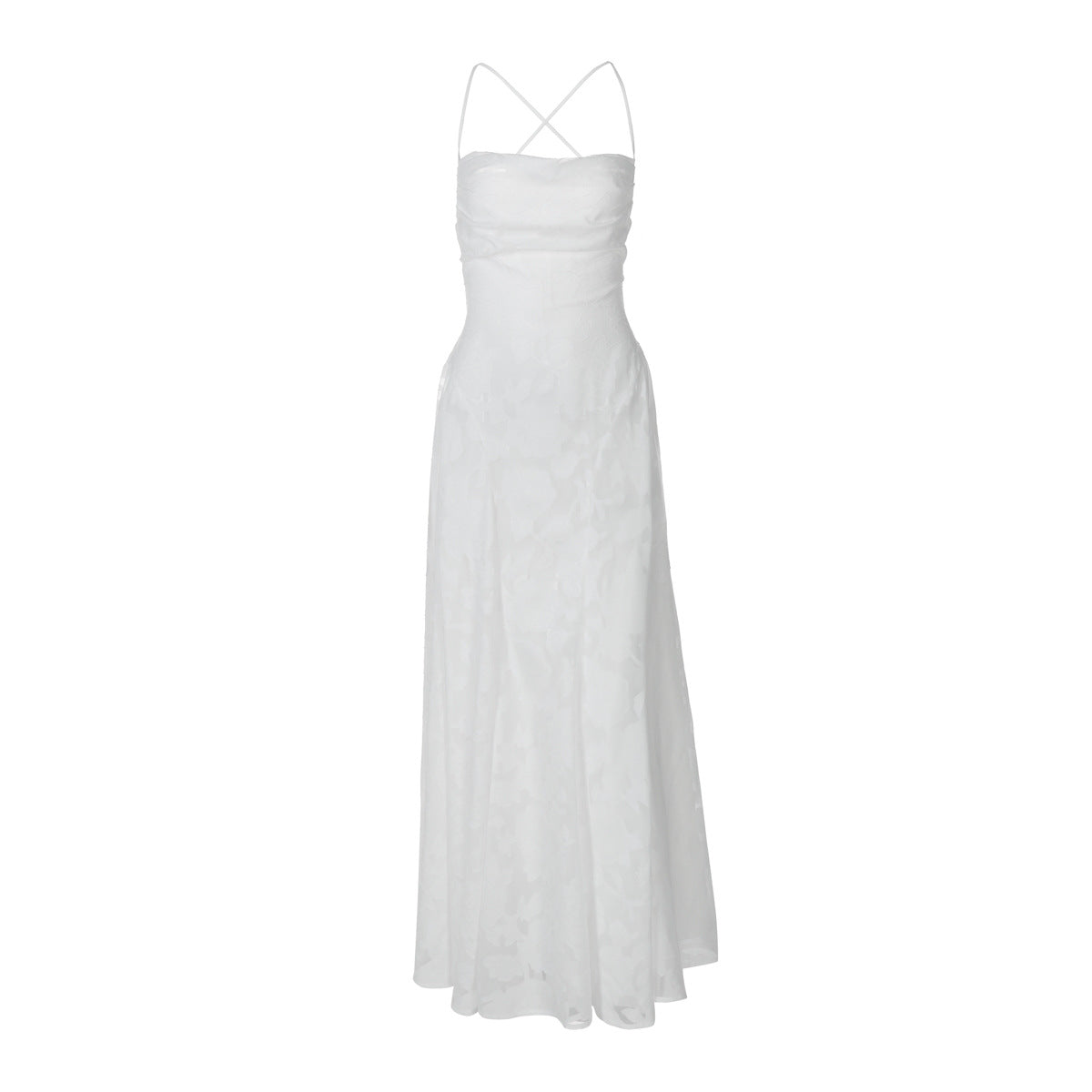 Elegantes Abendkleid Damen Floral Muster Lang