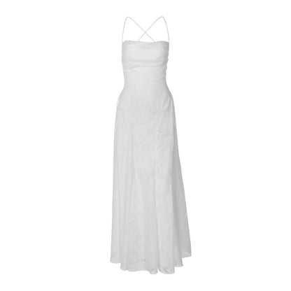 Elegantes Abendkleid Damen Floral Muster Lang