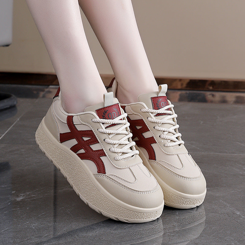 Damen Plateau Sneaker Sportlich atmungsaktiv Komfortabel