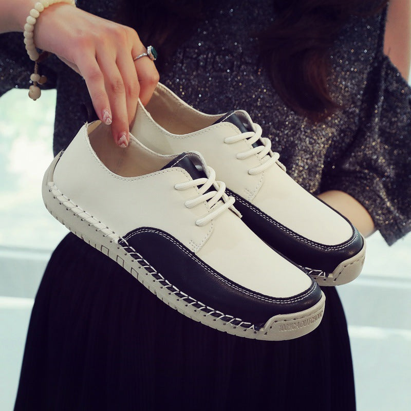 Damen Schnürschuhe Leder Komfortabel Heidi Stil