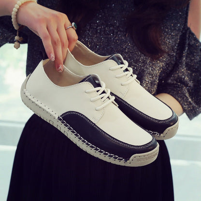 Damen Schnürschuhe Leder Komfortabel Heidi Stil