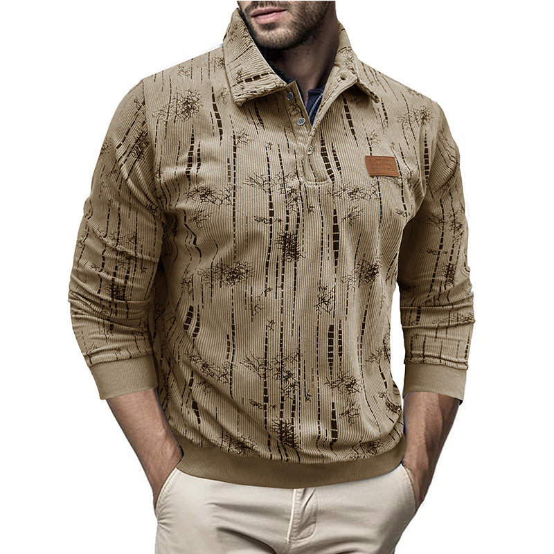 Herren Pullover Stehkragen Modern Muster