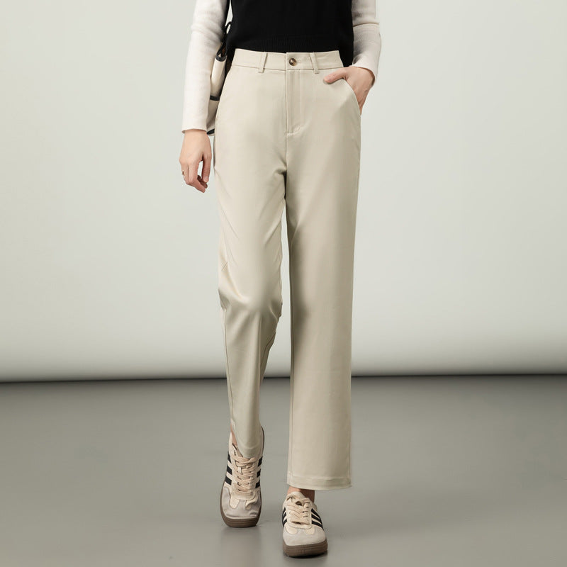 Damen Stoffhose Elastisch Elegant Baumwolle