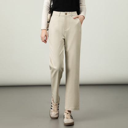 Damen Stoffhose Elastisch Elegant Baumwolle