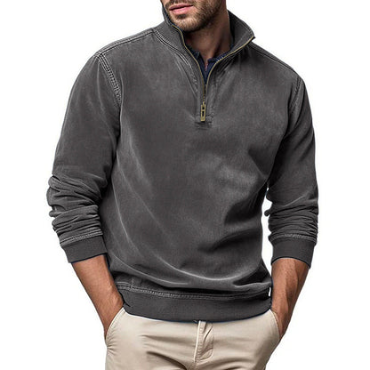 Modischer Stehkragenpullover Herren Trendy Übergröße - BerlinGlamour