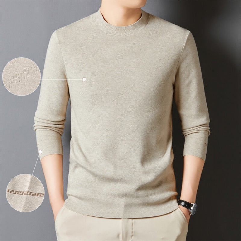 Herren Pullover Rundhals Eleganter Baumwolle Qualität