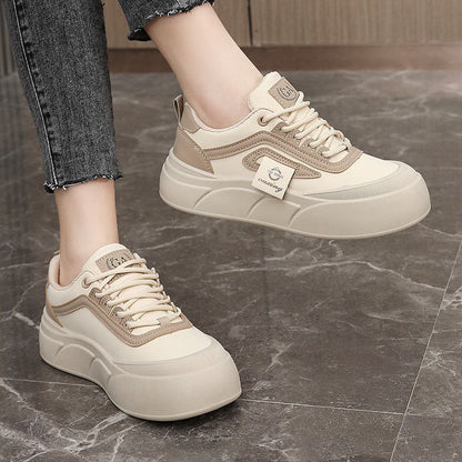 Damen Sneaker Plateau Bequem Rutschfest