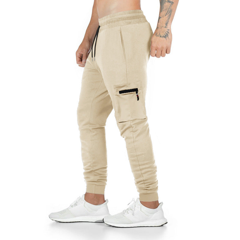 Herren Cargo-Hose Sportlich Elastisch Reißverschluss