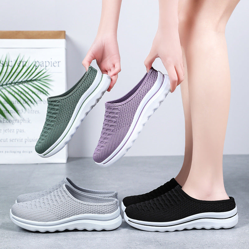 Damen Slip-On Schuhe Atmungsaktiv Leicht Mode