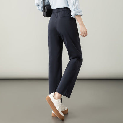 Damen Stoffhose Elastisch Elegant Baumwolle